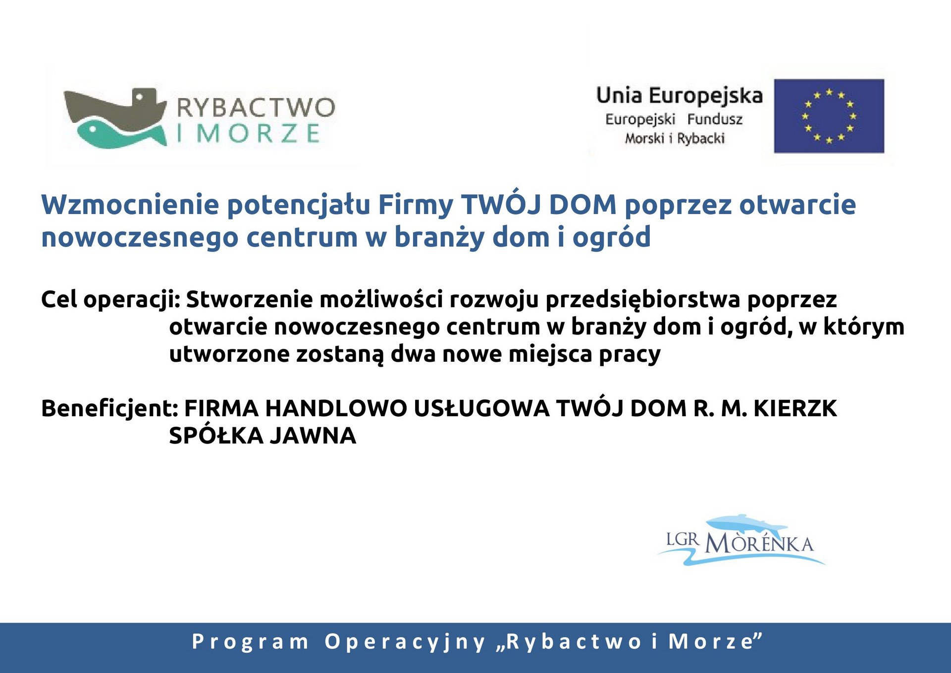 Program Operacyjny "Rybastwo i Morze"